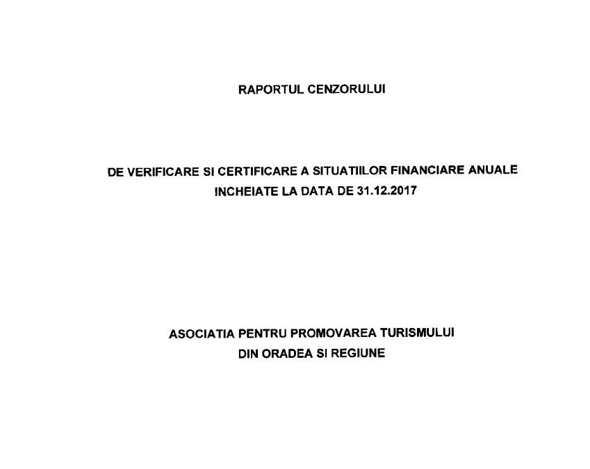 Raport cenzor 2017