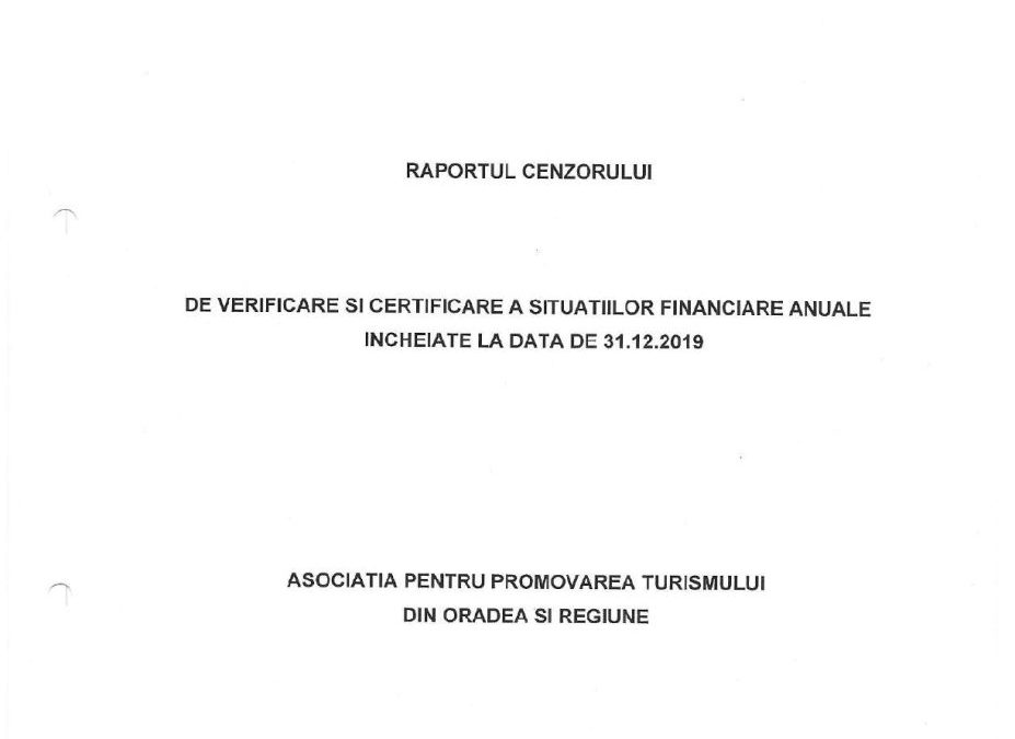 Raport cenzor 2019